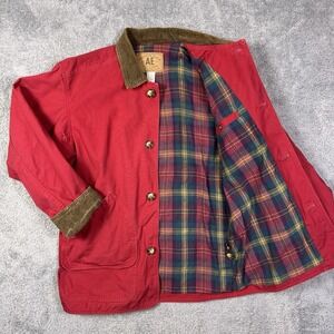 American Eagle Chore Coat Mens S Barn Jacket Flannel Blanket Corduroy Field VTG